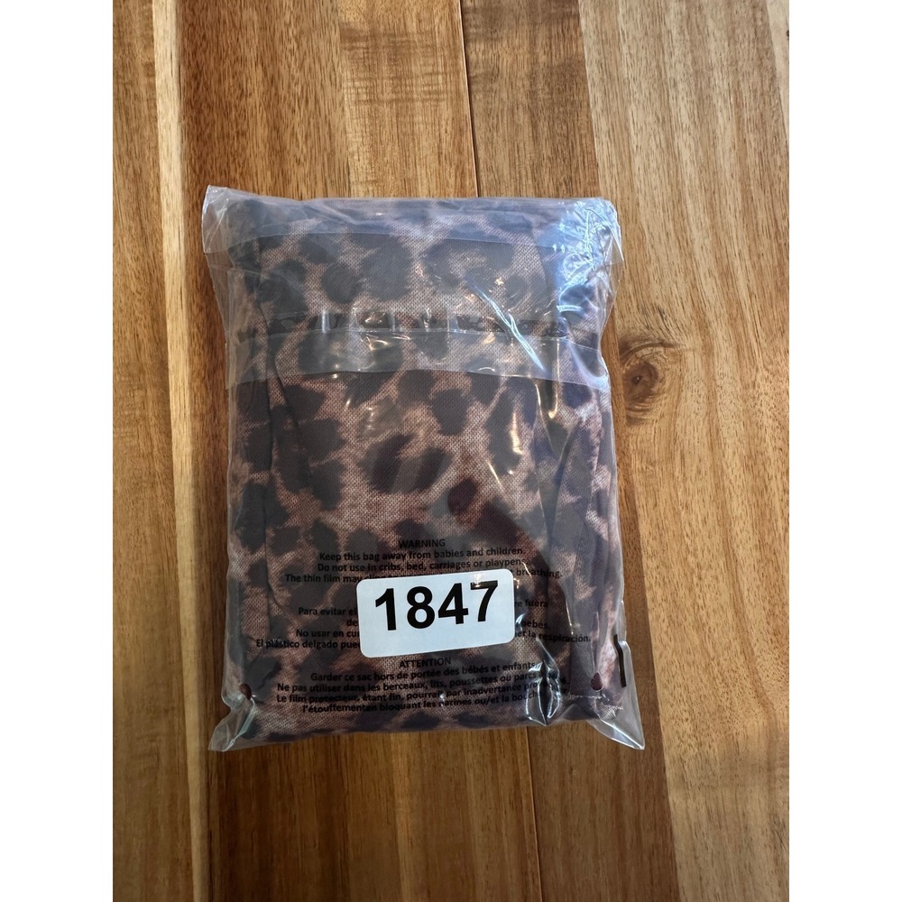 Leopard Print Mesh Mini Dress – Open Back | Size S | B-1847 - Picture 16 of 16